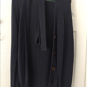 Tie cardigan